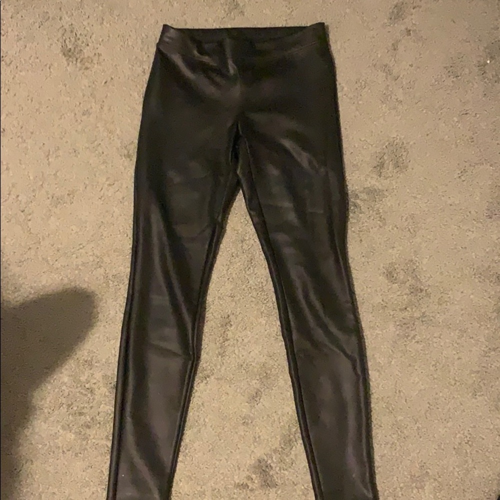 Black Leather Legging